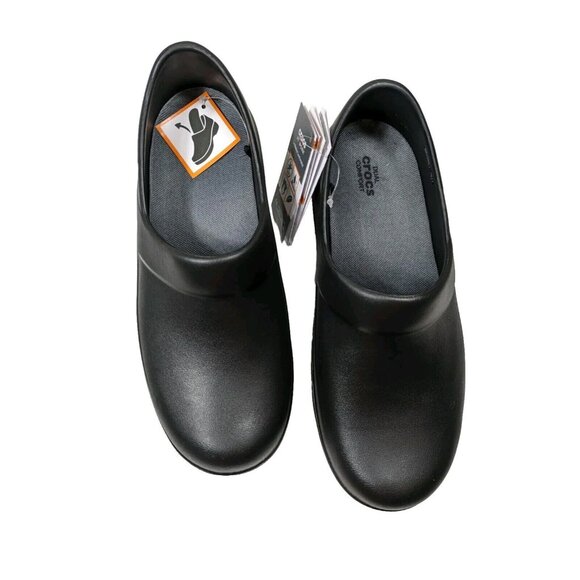 Crocs Neria Pro II Work Shoes non-slip Clogs Women's Size 8 Black 900 - Picture 1 of 10